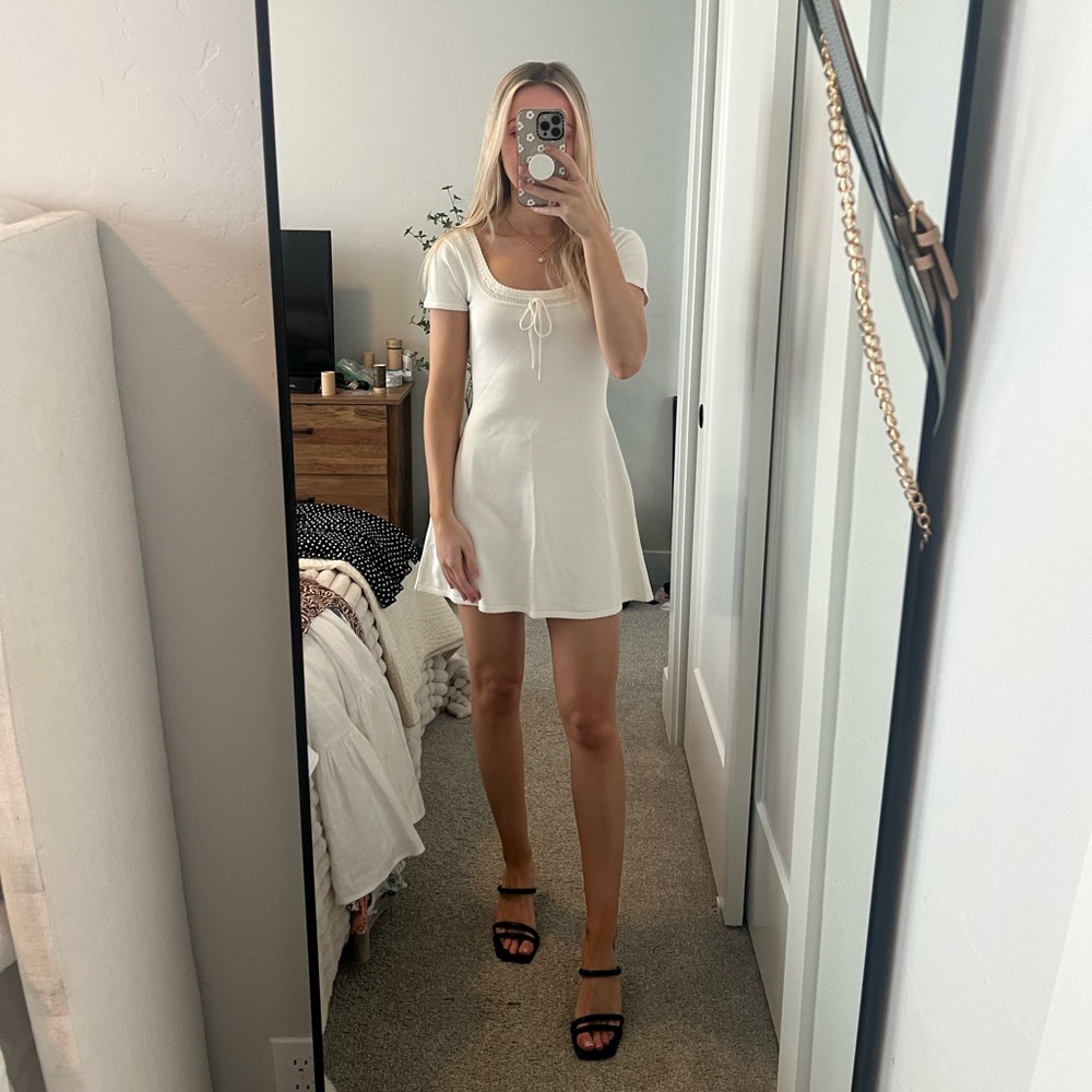 Meshki Georgia Pointelle Mini Dress